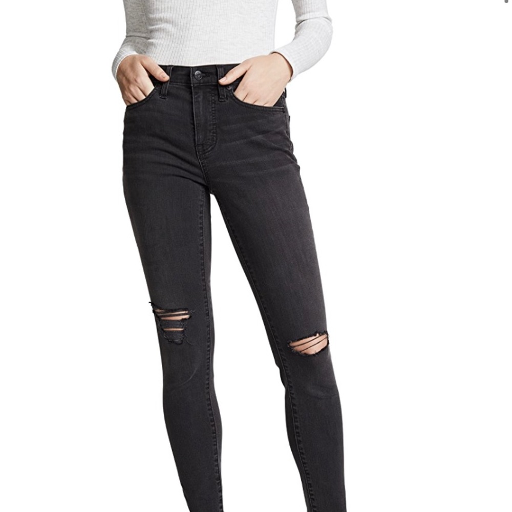 Madewell High rise black jeans